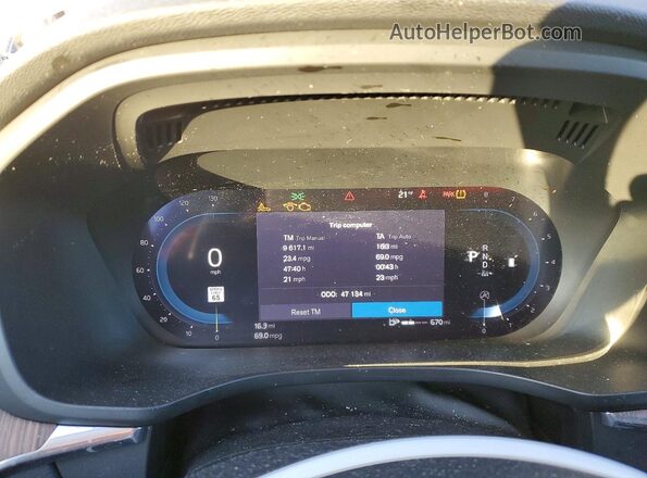 YV4L12RK4N1025816 2022 VOLVO XC60 Silver Instrument cluster view