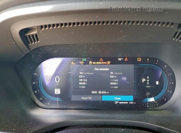 YV4L12RL4N1091467 2022 VOLVO XC60 Blue Вид щитка приладів
