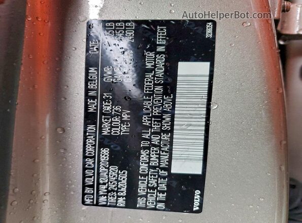 YV4L12UA0P2019586 2023 VOLVO XC40 Tan Widok wnętrza 360 stopni