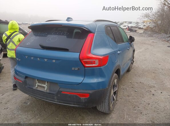 YV4L12UL6P2939062 2023 VOLVO XC40 Синий Задняя правая четверть