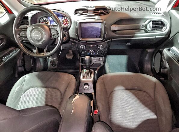 ZACCJABB4JPH10349 2018 JEEP RENEGADE Red Vista del salpicadero