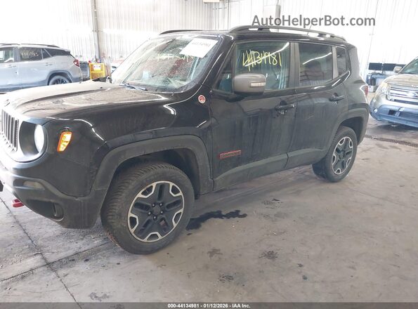 ZACCJBCT0GPE36248 2016 JEEP RENEGADE Black წინა მარცხენა ხედი სამი მეოთხედიდან