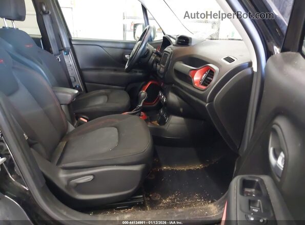 ZACCJBCT0GPE36248 2016 JEEP RENEGADE Black წინა სალონის ხედი