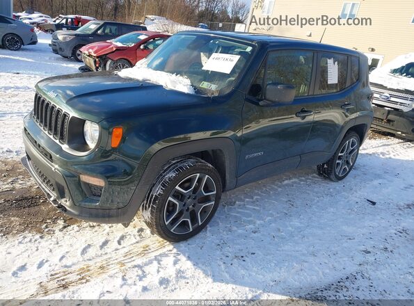 ZACNJDAB2MPM40079 2021 JEEP RENEGADE Green Vista tres cuartos delantera izquierda