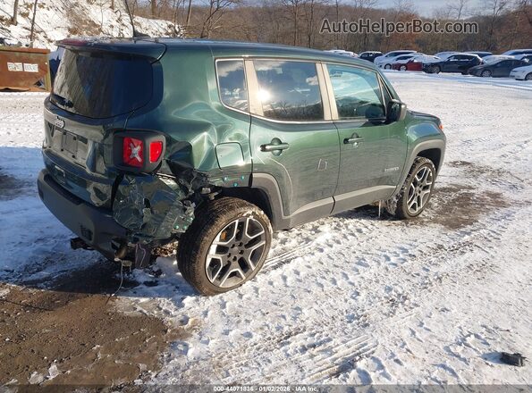 ZACNJDAB2MPM40079 2021 JEEP RENEGADE Green Trasero derecho