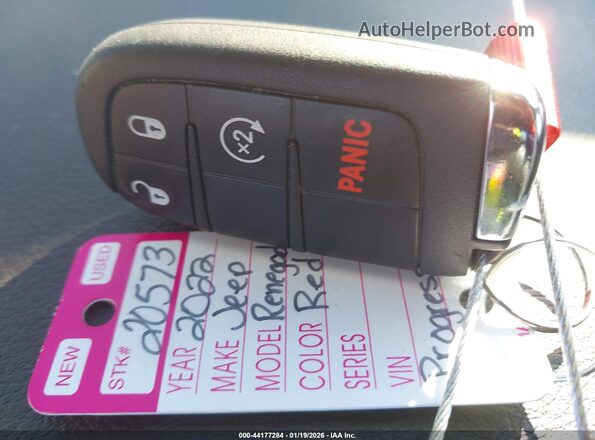 ZACNJDB15NPN73832 2022 JEEP RENEGADE Red Dashboard view