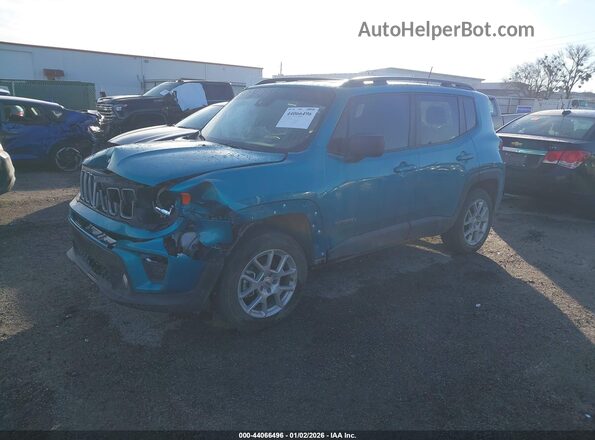ZACNJDB15NPN96494 2022 JEEP RENEGADE Teal Vista tres cuartos delantera izquierda