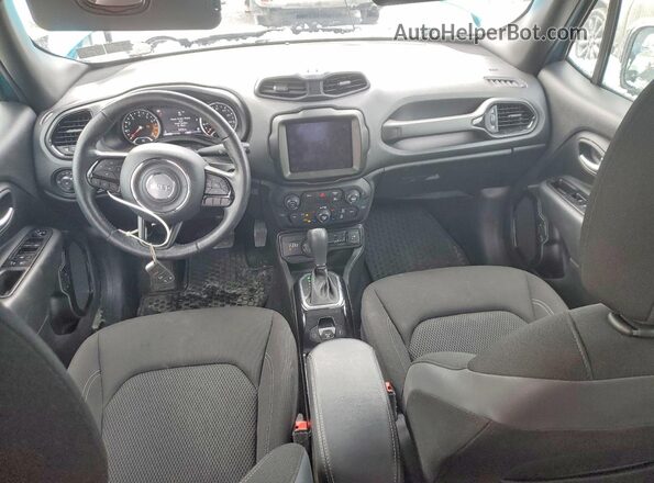 ZACNJDE14NPN98765 2022 JEEP RENEGADE Turquoise Vista del salpicadero