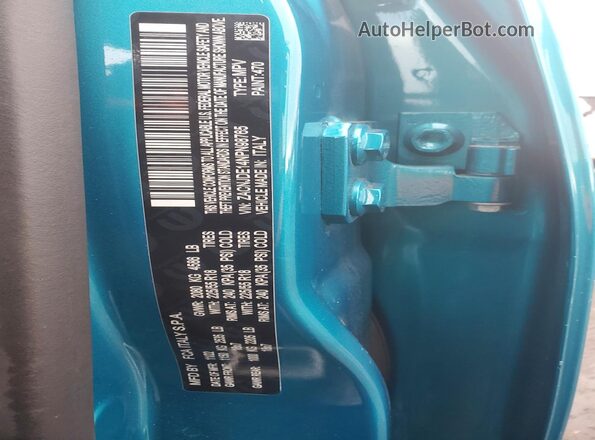 ZACNJDE14NPN98765 2022 JEEP RENEGADE Turquoise Vista del compartimento del motor