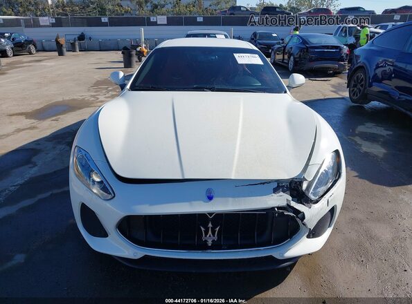 ZAM45VLA3J0255887 2018 MASERATI GRANTURISM White Instrument cluster view