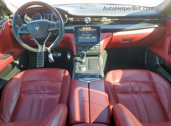 ZAM56PPS5H1228629 2017 MASERATI QUATTROPOR White Dashboard view