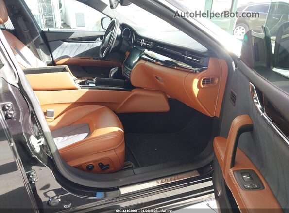 ZAM56RPL3H1224020 2017 MASERATI QUATTROPOR Black Вид салону спереду