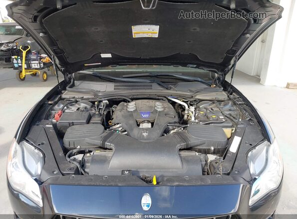 ZAM56RPL3H1224020 2017 MASERATI QUATTROPOR Black Вид ззаду