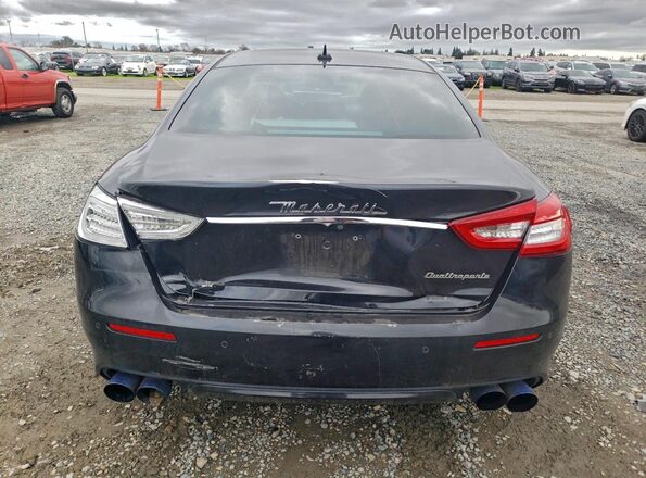 ZAM56RPL8H1229035 2017 MASERATI QUATTROPOR Black Հետևի տեսք