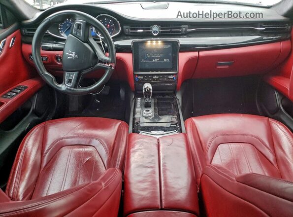 ZAM56RPL8H1229035 2017 MASERATI QUATTROPOR Black Առջևի վահանակի տեսք