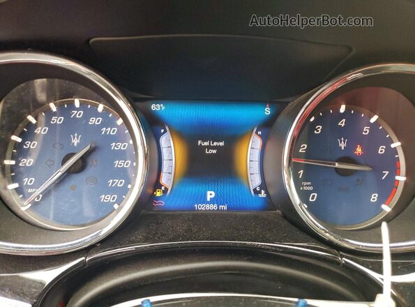 ZAM56RPL8H1229035 2017 MASERATI QUATTROPOR Black Սարքավորումների վահանակի տեսք