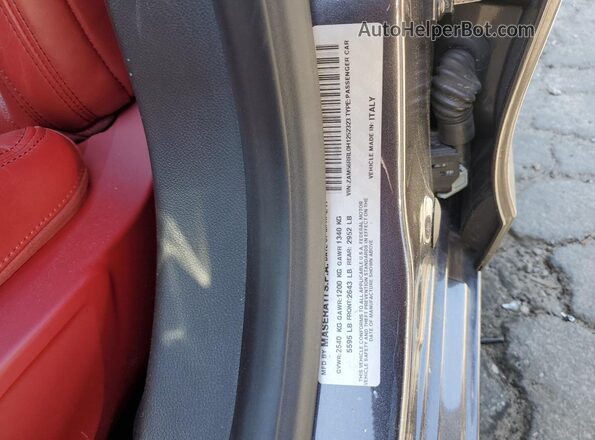 ZAM56RRL0H1252323 2017 MASERATI QUATTROPOR Gray Vista de la etiqueta del VIN
