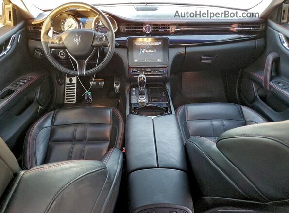 ZAM56RRS5H1233662 2017 MASERATI QUATTROPOR Black Dashboard view