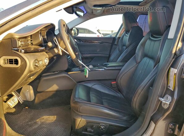 ZAM56RRS5H1233662 2017 MASERATI QUATTROPOR Black Front interior view