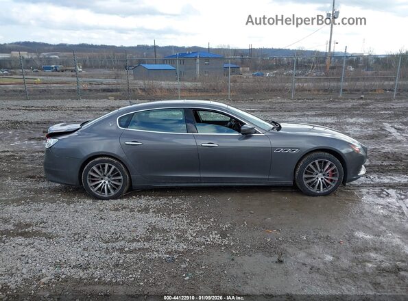 ZAM56YRA2J1295009 2018 MASERATI QUATTROPOR Gray Widok wnętrza z tyłu