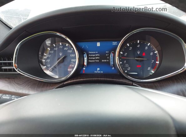 ZAM56YRA2J1295009 2018 MASERATI QUATTROPOR Gray Widok tylnych siedzeń