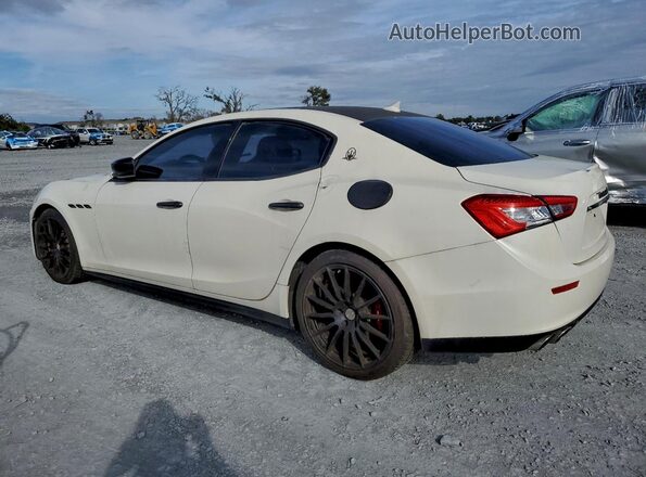 ZAM57RTA6G1173547 2016 MASERATI GHIBLI White Rear left