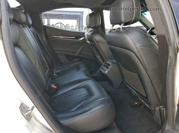 ZAM57RTA6G1173547 2016 MASERATI GHIBLI White Rear seats view