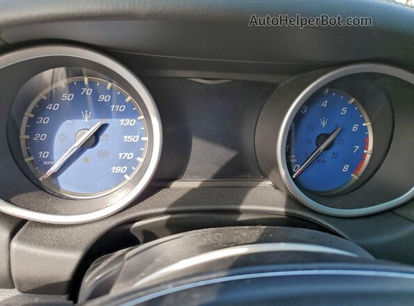 ZAM57RTA6G1173547 2016 MASERATI GHIBLI White Instrument cluster view