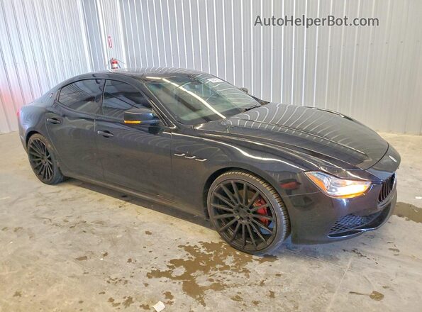 ZAM57XSA0G1167104 2016 MASERATI GHIBLI Черный Передняя правая четверть