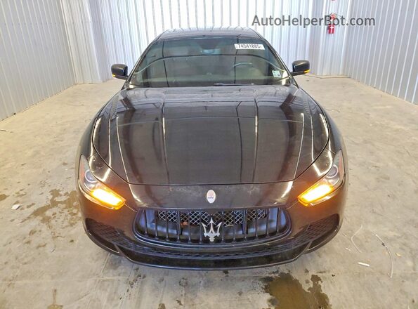 ZAM57XSA0G1167104 2016 MASERATI GHIBLI Черный Вид спереди