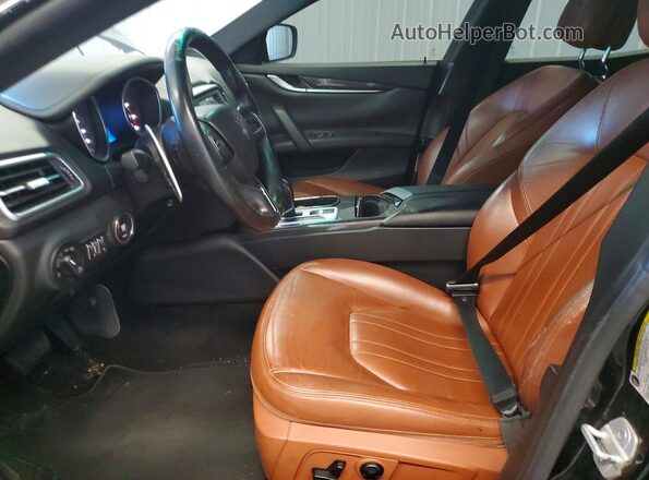 ZAM57XSA0G1167104 2016 MASERATI GHIBLI Черный Вид салона спереди
