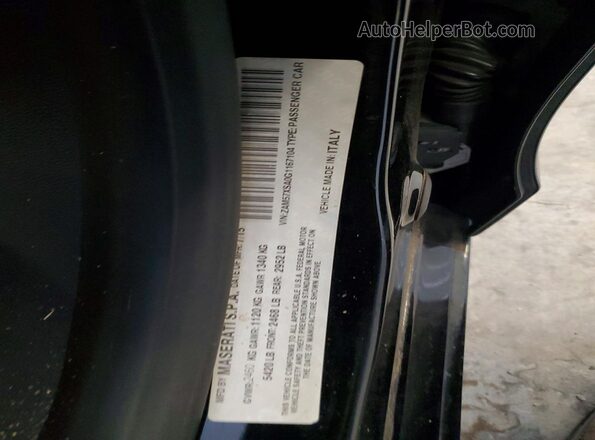 ZAM57XSA0G1167104 2016 MASERATI GHIBLI Черный Вид подкапотного пространства