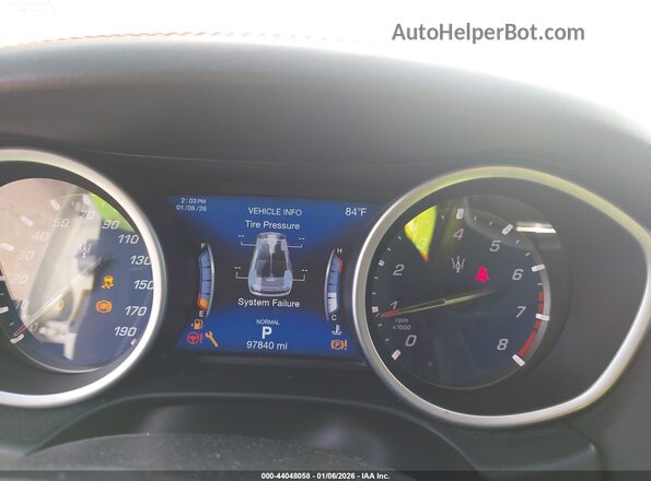 ZAM57XSA5K1319645 2019 MASERATI GHIBLI White Հետևի նստատեղերի տեսք