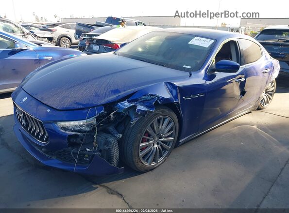 ZAM57XSA6K1324997 2019 MASERATI GHIBLI Blue Передня ліва чверть