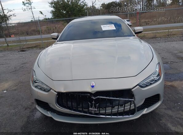 ZAM57XSA7H1206000 2017 MASERATI GHIBLI Beige წინა ხედი