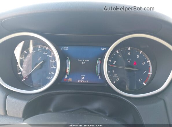 ZAM57XSAXK1320810 2019 MASERATI GHIBLI Gray Vista de los asientos traseros