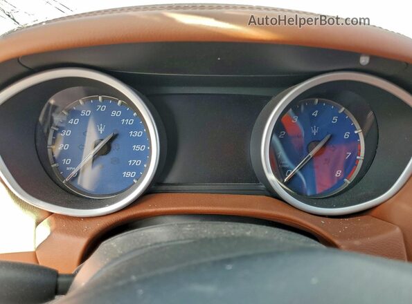 ZAM57YSA6L1352631 2020 MASERATI GHIBLI Blue Vista del cuadro de instrumentos