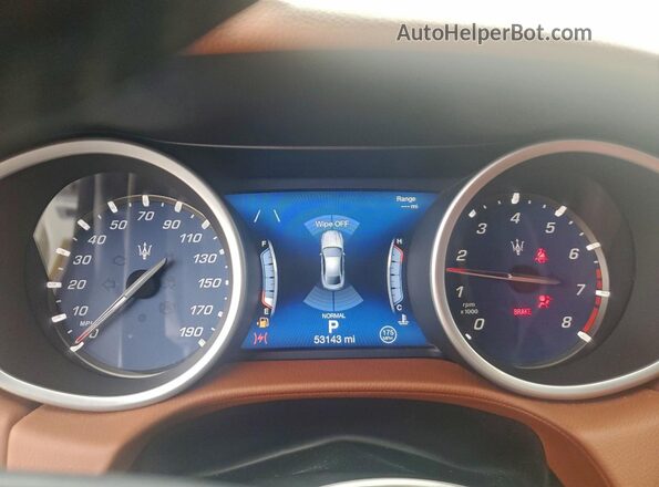 ZAM57YTA4K1324968 2019 MASERATI GHIBLI White ხელსაწყოთა პანელის ხედი
