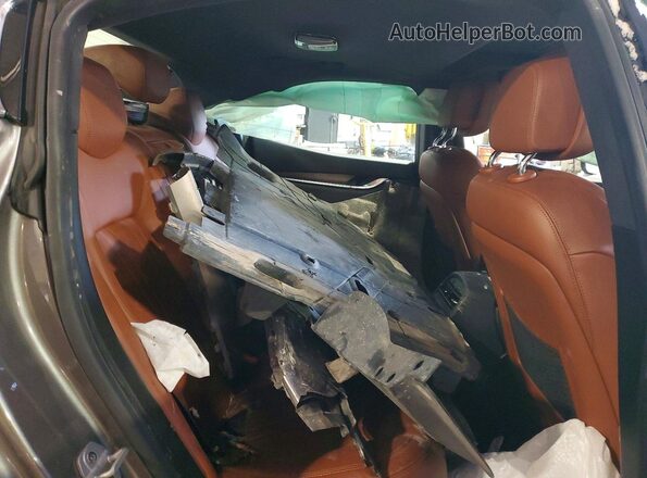 ZAM57YTA8J1281315 2018 MASERATI GHIBLI Gray Widok tylnych siedzeń