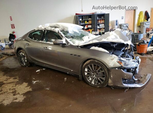 ZAM57YTA8J1281315 2018 MASERATI GHIBLI Gray Przód prawy