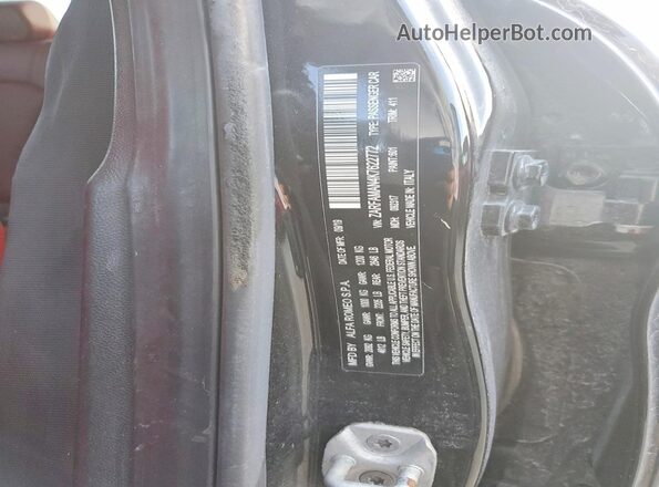 ZARFAMAN4K7622772 2019 ALFA ROMEO GIULIA Black VIN կոդի պիտակի տեսք