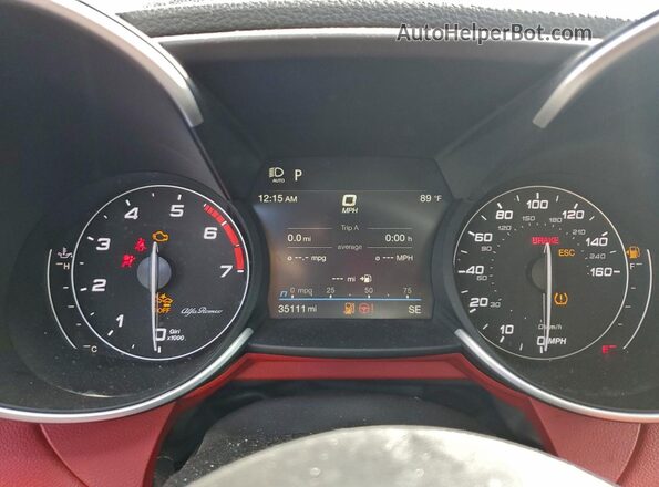 ZARFAMAN8L7627314 2020 ALFA ROMEO GIULIA Черный Вид щитка приборов