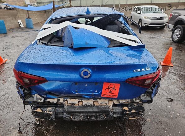 ZARFAMANXM7641118 2021 ALFA ROMEO GIULIA Blue Հետևի տեսք