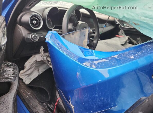 ZARFAMANXM7641118 2021 ALFA ROMEO GIULIA Blue Առջևի վահանակի տեսք