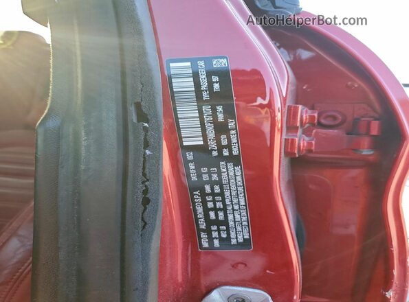 ZARFAMBN0P7671070 2023 ALFA ROMEO GIULIA Red 