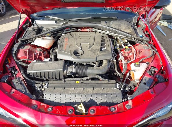 ZARFAMBN3P7676280 2023 ALFA ROMEO GIULIA Red Widok z tyłu