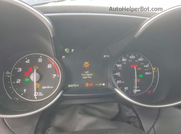 ZARFAMBN9N7660730 2022 ALFA ROMEO GIULIA Black Вид щитка приладів