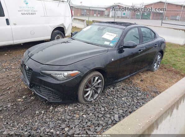 ZARFANBN6N7655152 2022 ALFA ROMEO GIULIA Black Передня ліва чверть