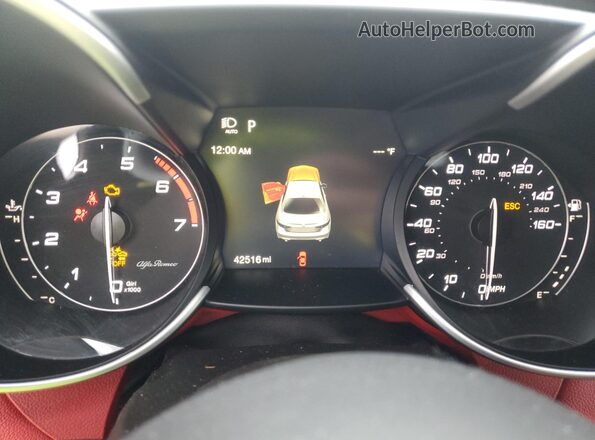ZARFANBNXM7648123 2021 ALFA ROMEO GIULIA Черный Вид щитка приборов