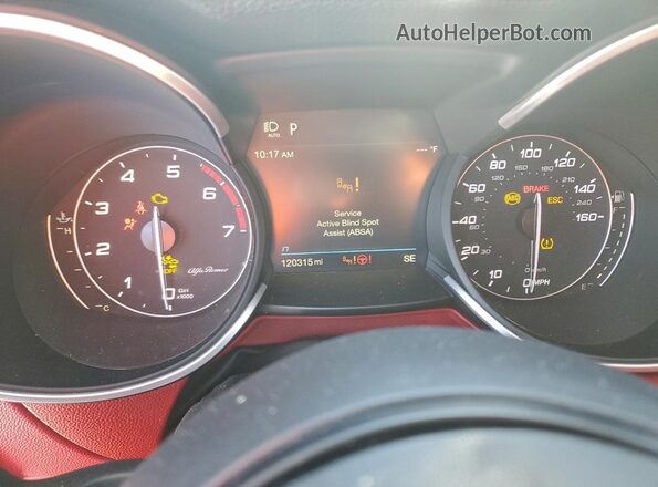 ZASPAJAN1M7D03532 2021 ALFA ROMEO STELVIO Gray Vista del cuadro de instrumentos